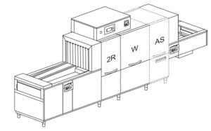 QX246 Flight type dishwasher