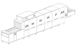 QX776 Flight type dishwasher