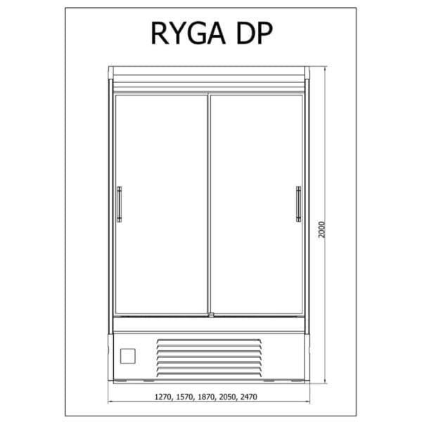 R-1 RG 80 RYGA Hűtött faliregál (ventilációs)