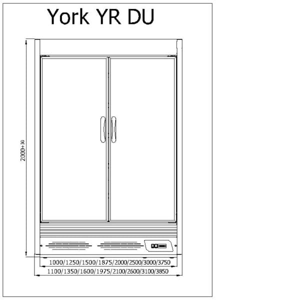 R-1 YR 70/200 YORK Hűtött faliregál telep. aggr.