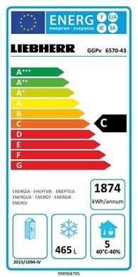 GGPv 6570 Mélyhűtő szekrény